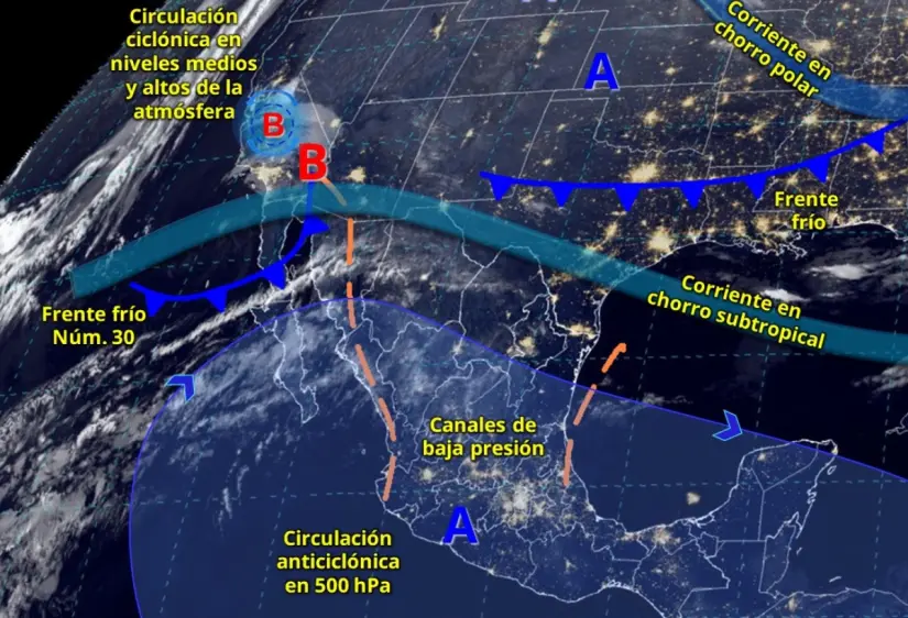 Frente frío 30 llega a México: ¿qué estados afectará?