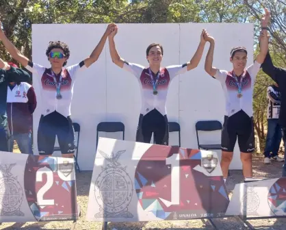 Tres oros en Ciclismo para Culiacán en la prueba Contra Reloj hacia los Nacionales CONADE 2025