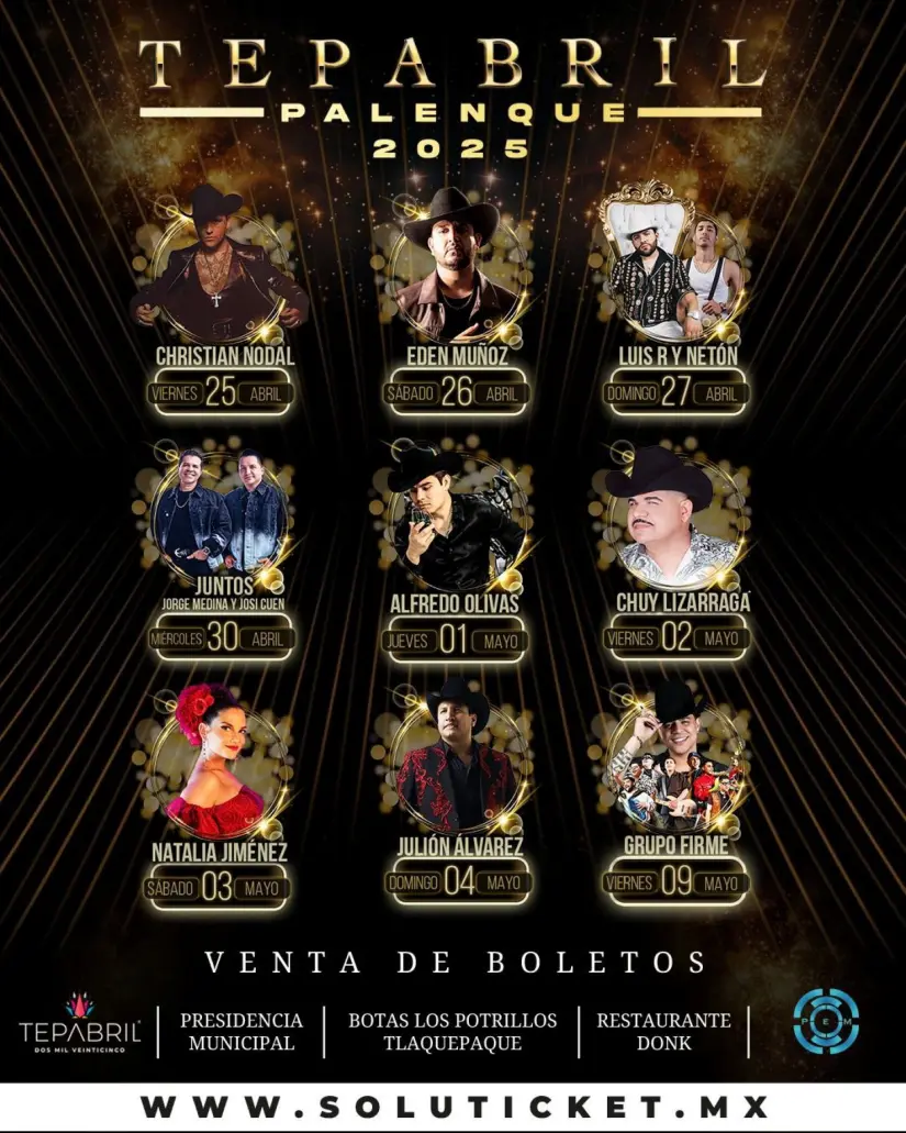 Artistas en el Palenque de la Feria de Tepabril 2025