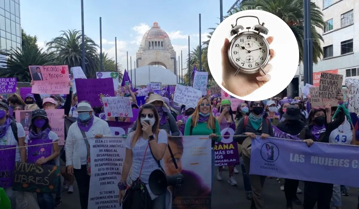 A qué hora inicia la marcha del 8 de marzo en CDMX; calles afectadas