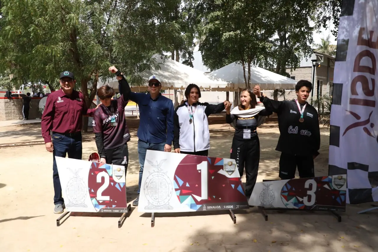 Mazatlán domina la Fase Estatal de Skateboarding con triunfos en Street y Park, avanzando a los Nacionales CONADE 2025. Foto: ISDE