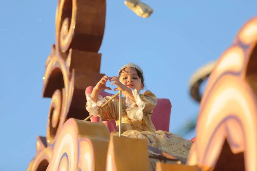 Aitana en el segundo desfile del Carnaval de Mazatlán 2025. Foto: Cortesía