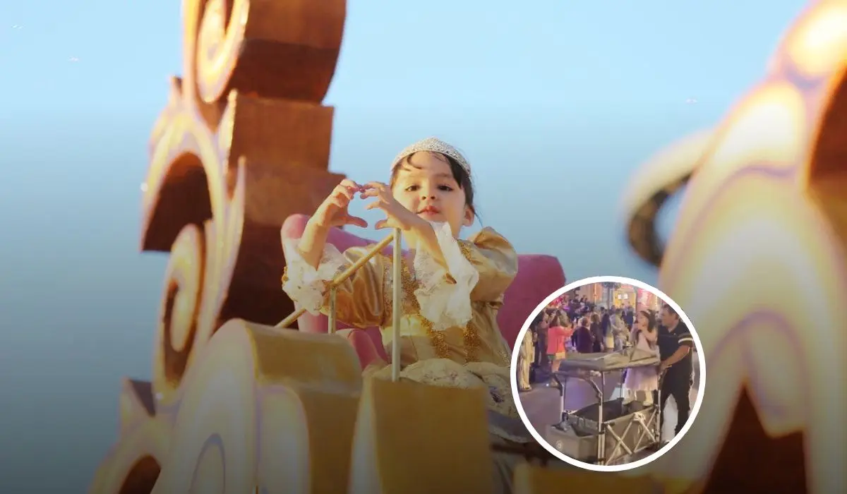 Cumplen sueño de la pequeña Aitana de desfilar en el Carnaval de Mazatlán 2025, tras volverse viral