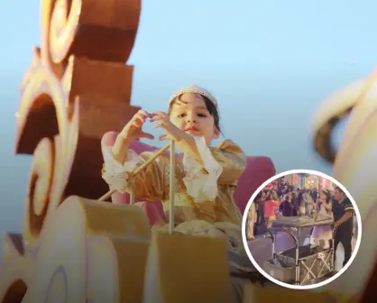 Cumplen sueño de la pequeña Aitana de desfilar en el Carnaval de Mazatlán 2025, tras volverse viral