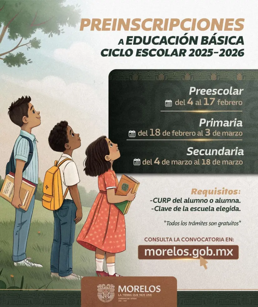 Preinscripciones de secundaria en Morelos. Foto: Cortesía