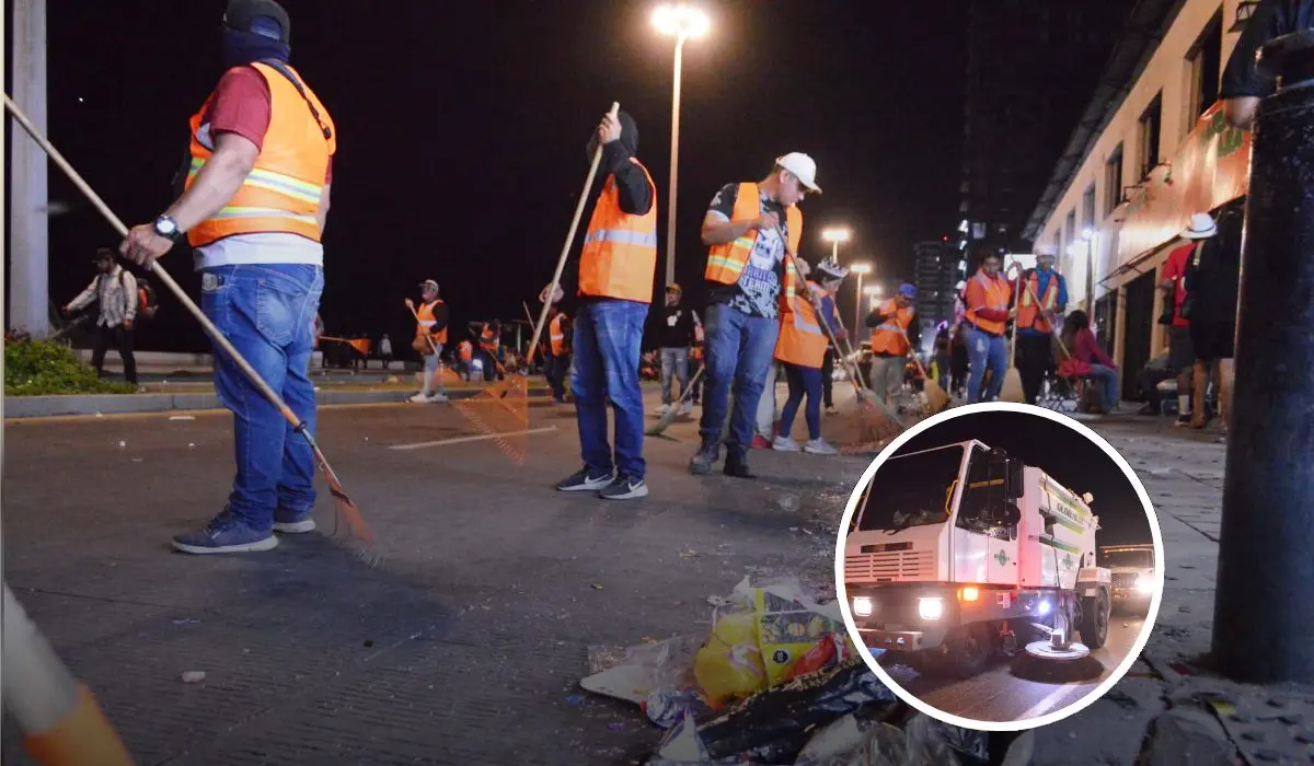 Los héroes de la limpieza del Carnaval de Mazatlán: dejan reluciente de limpio