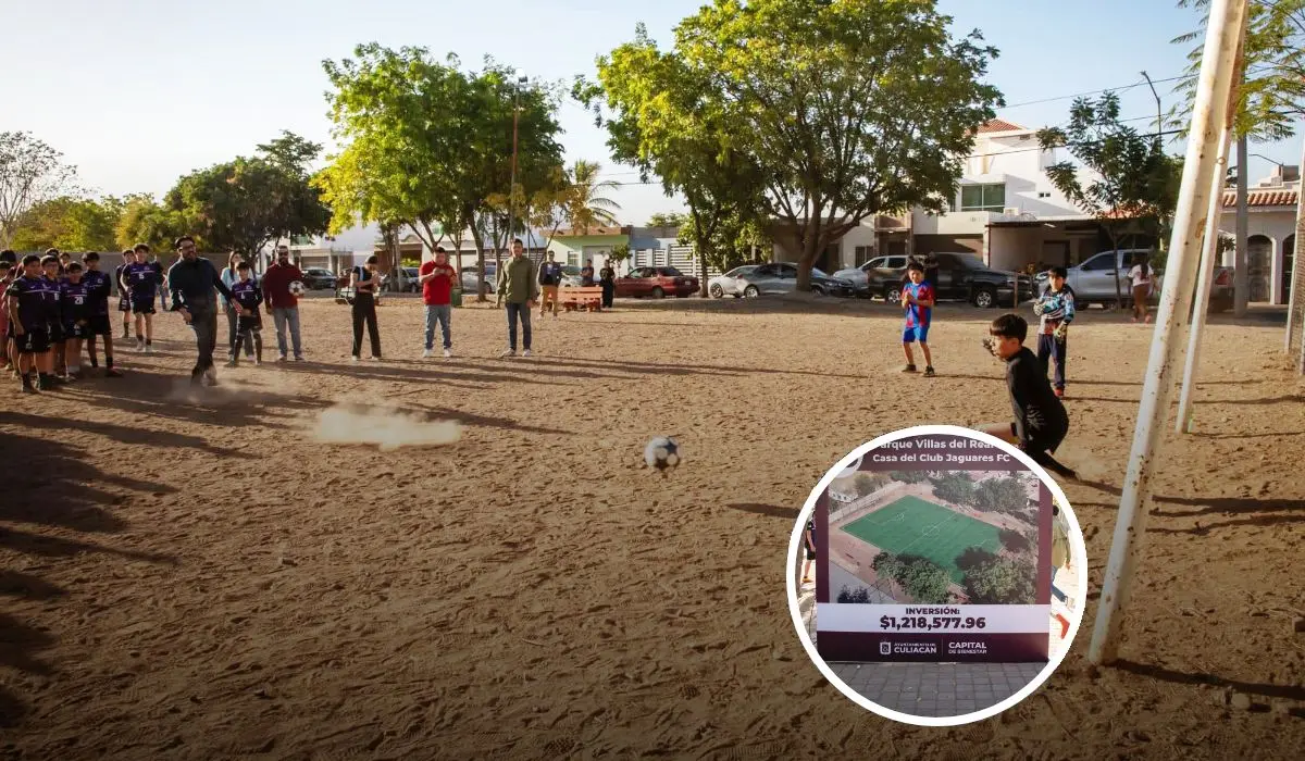 En Villas del Real, Culiacán, tendrán una nueva cancha de futbol