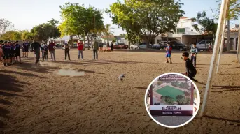 En Villas del Real, Culiacán, tendrán una nueva cancha de futbol