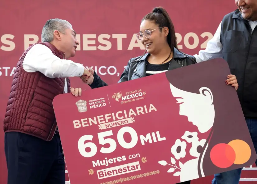 Los pagos de Mujeres con Bienestar en el Estado de México, son de 2500 pesos. Foto: Cortesía