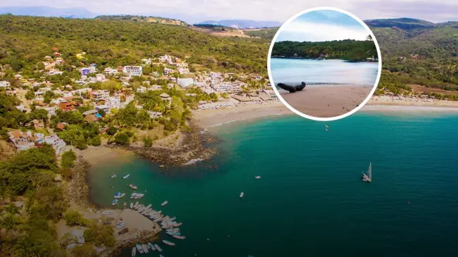 Esta es la Playa Chacalilla ubicada en Nayarit. Foto: México Real.