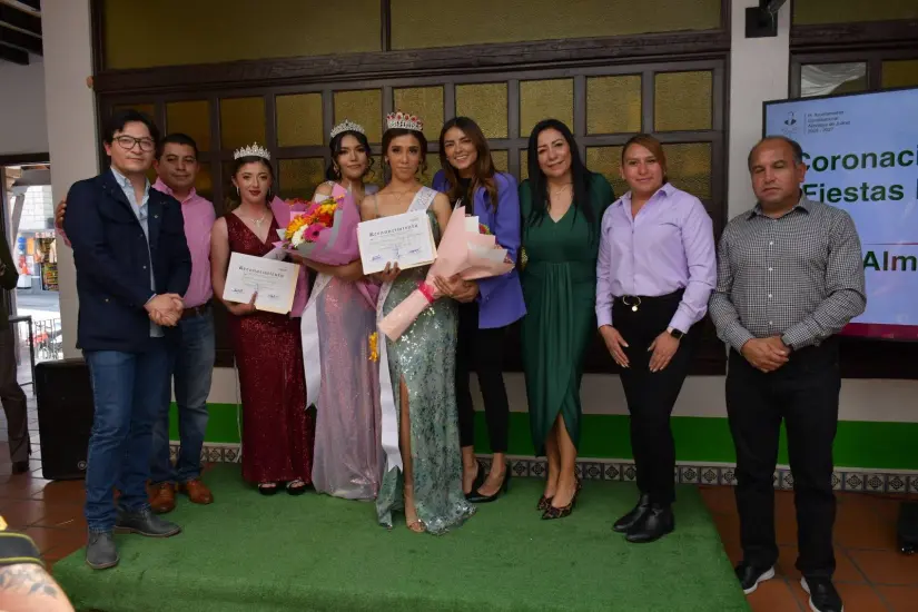 Coronación de las reinas de la Feria San José de Almoloya de Juárez 2025. Foto: Cortesía