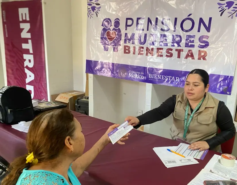 La Pensión de Mujeres con Bienestar en SInaloa paga 3 mil pesos cada dos meses. Foto: Cortesía