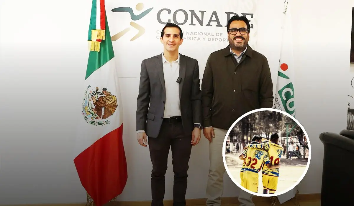 El alcalde Juan de Dios Gámez Mendívil y el director de Conade, Rommel Pacheco, acuerdan fortalecer la infraestructura deportiva en Culiacán.