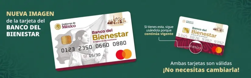 Nueva imagen de la tarjeta Bienestar. Foto: programasparaelbienestar.gob.mx