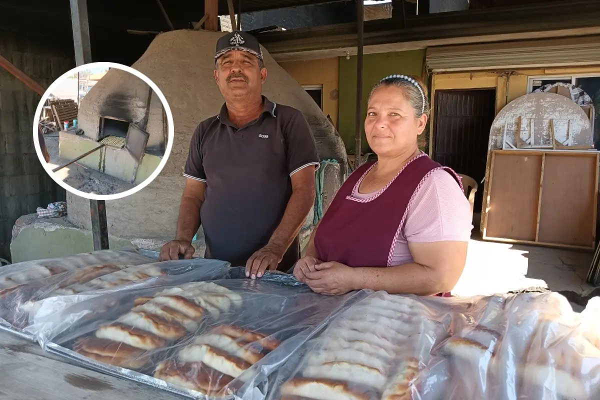 Nancy Espinoza y Héctor Montaño inician diariamente su labor en la panadería poco antes de las 6 de la mañana.