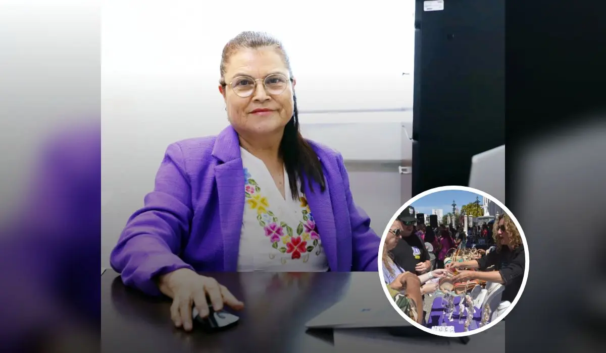 Directora del Instituto IMMujer Mazatán, Elsa Bojórquez Mascareño, en el marco del Día Internacional de la Mujer.