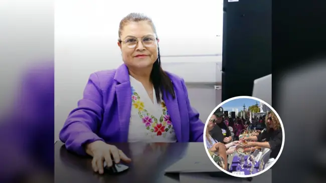 Directora del Instituto IMMujer Mazatán, Elsa Bojórquez Mascareño, en el marco del Día Internacional de la Mujer.