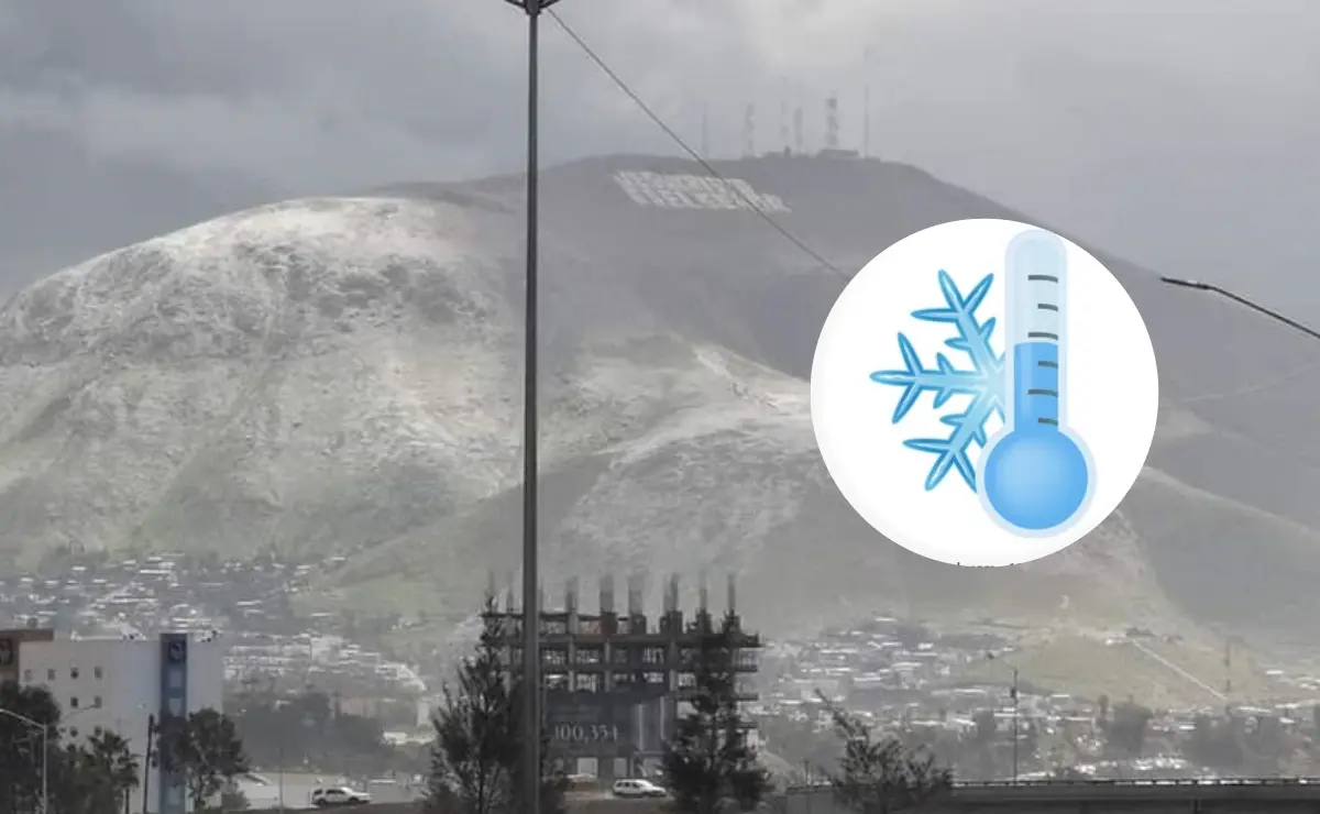 Las bajas temperaturas y heladas también siguen en Baja California. Edición de foto: TBN