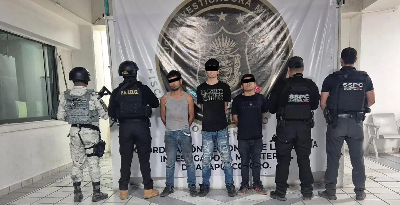 Investigación sobre desapariciones lleva a cateo en Acapulco; autoridades detienen a tres personas