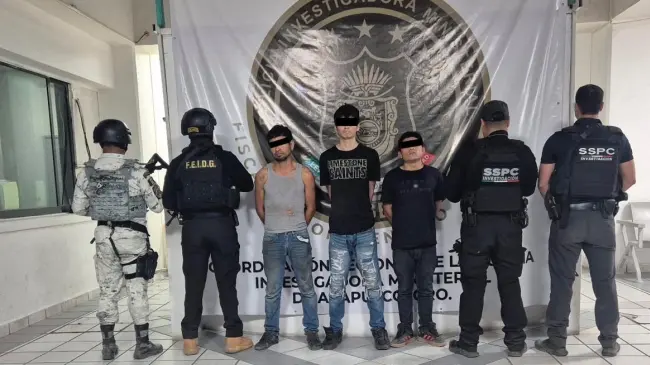 Investigación sobre desapariciones lleva a cateo en Acapulco; autoridades detienen a tres personas