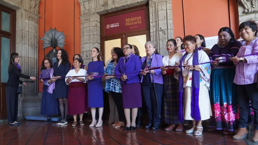 Claudia Sheinbaum y el 8M Apertura de la Sala Mujeres en la Historia