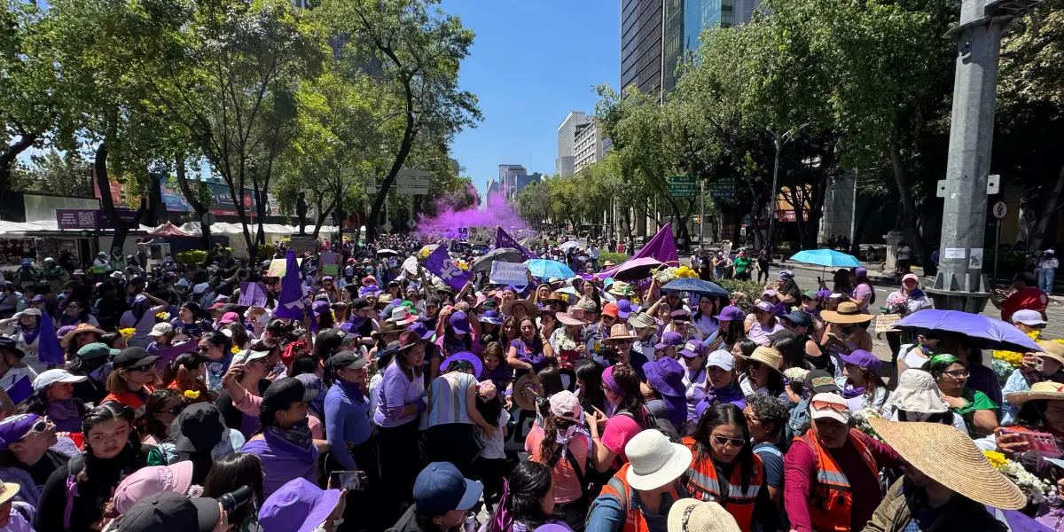 Miles de mujeres se unieron en la CDMX para exigir igualdad y justicia en el 8M.