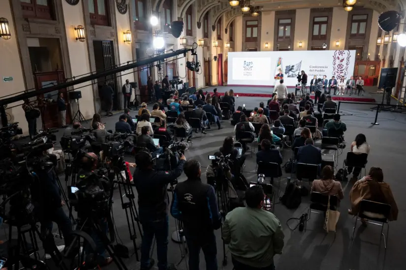 Conferencia de prensa La Mañanera del Pueblo.