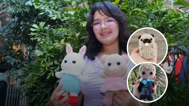 A sus 17 años, Ana Lucía conquista el mundo del crochet y se convierte en una emprendedora creativa con Mini Luni Store. Foto: Juan Madrigal