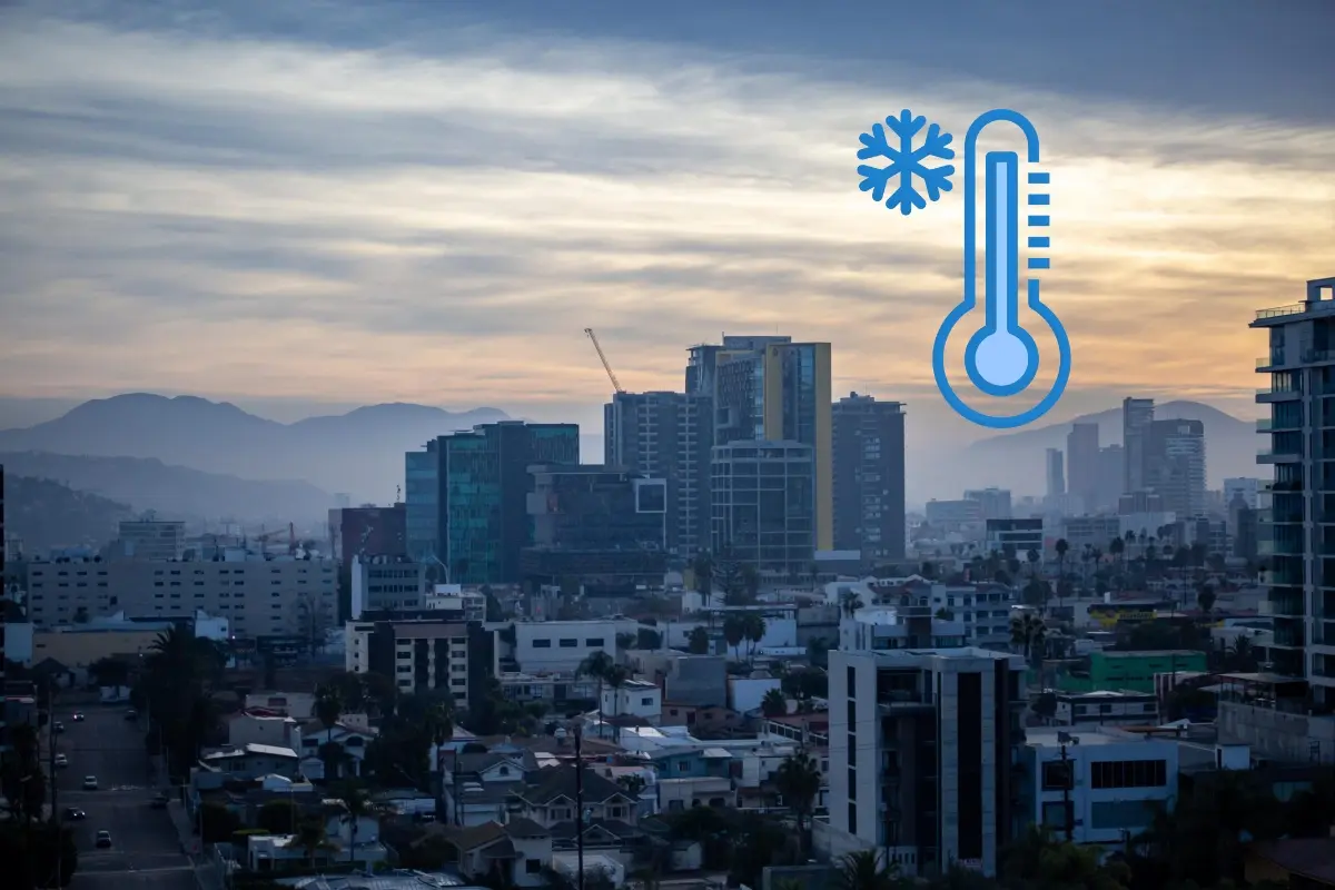 Baja California espera bajas temperaturas por un nuevo frente frío. Edición de foto: TBN