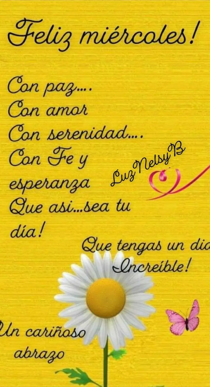 Frases para comenzar el día miércoles 