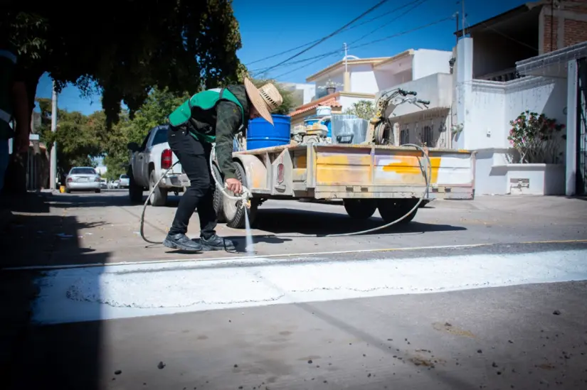 Programa de mantenimiento vial en Culiacán