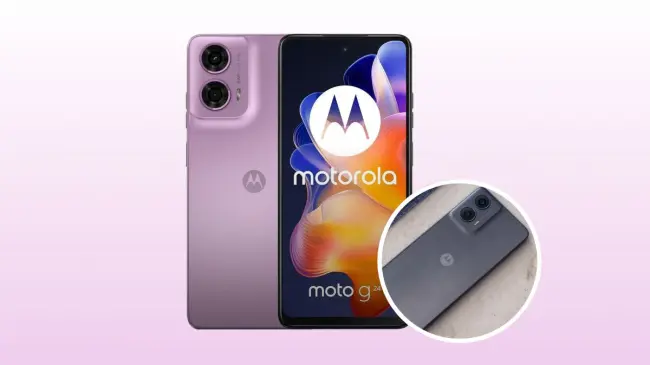 Motorola Moto G24 con diseño atractivo. Foto: Cortesía