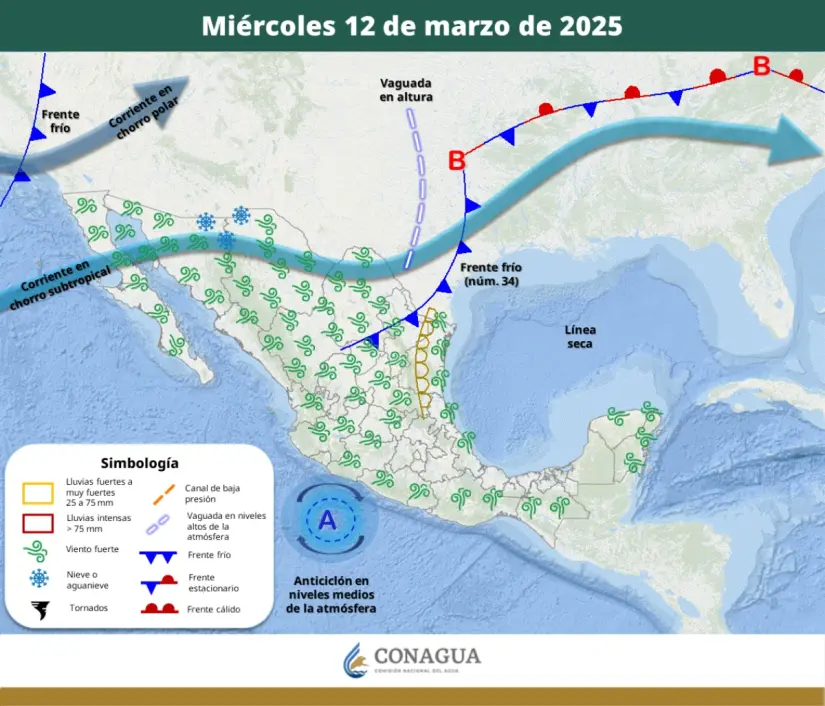 Clima en México del 11 al 15 de marzo de 2025: en qué estados lloverá