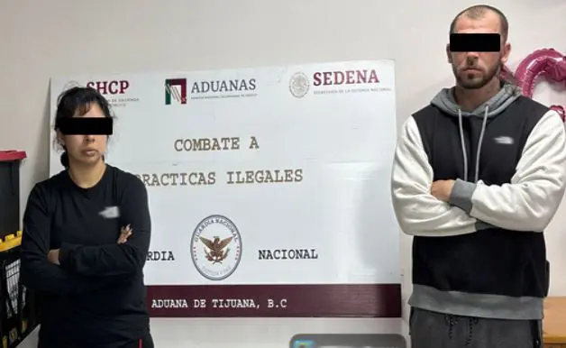 Extranjeros detenidos en Baja California con droga.