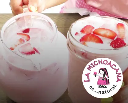 Receta; prepara las aguas frescas de fresas con cremas al estilo de La Michoacana