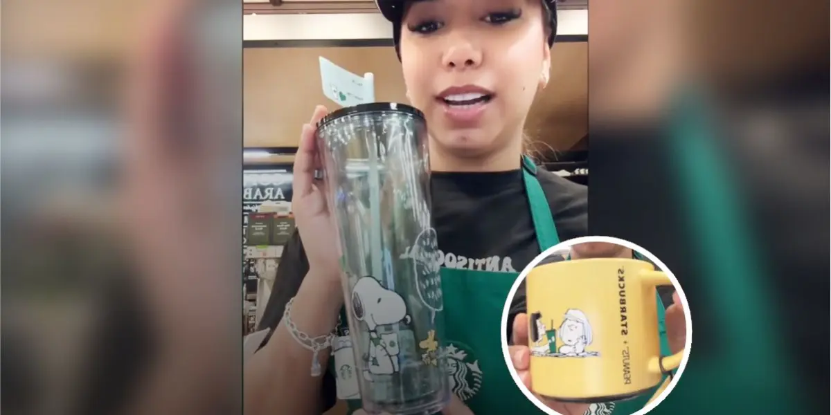 Colección de Snoopy de Starbucks  llegara a México en los próximos días Foto: nanyyycoronel (TikTok)