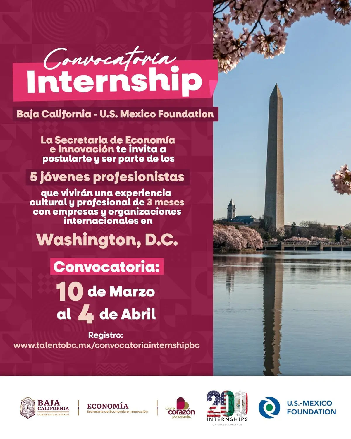 Información sobre el programa de formación profesional en Washintong D.C. Foto: cortesía.