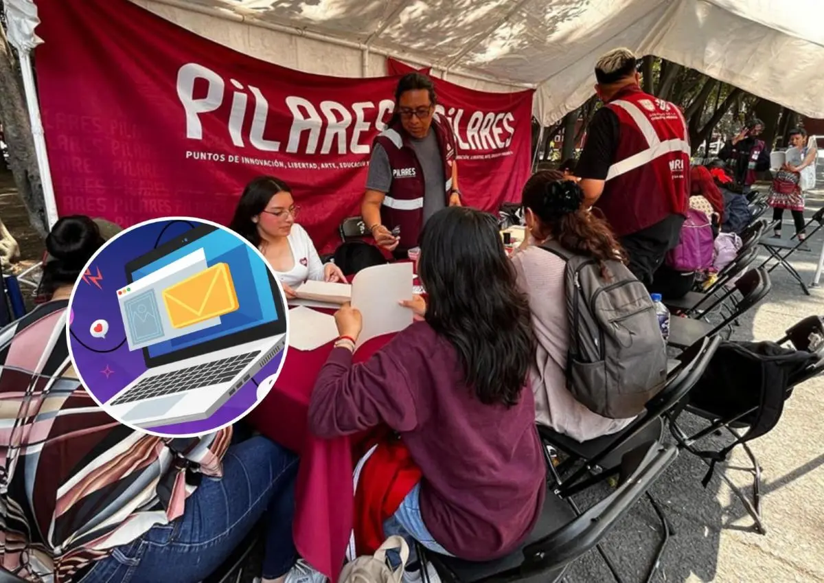 Anuncia los resultados de la Beca Pilares de la CDMX. Foto: Cortesía