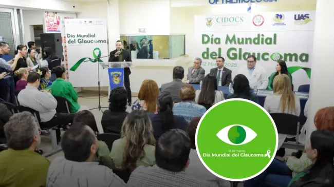 Pacientes que acudieron a las consultas oftalmológicas gratuitas que ofreció la Universidad Autónoma de Sinaloa (UAS). Foto: Cortesía