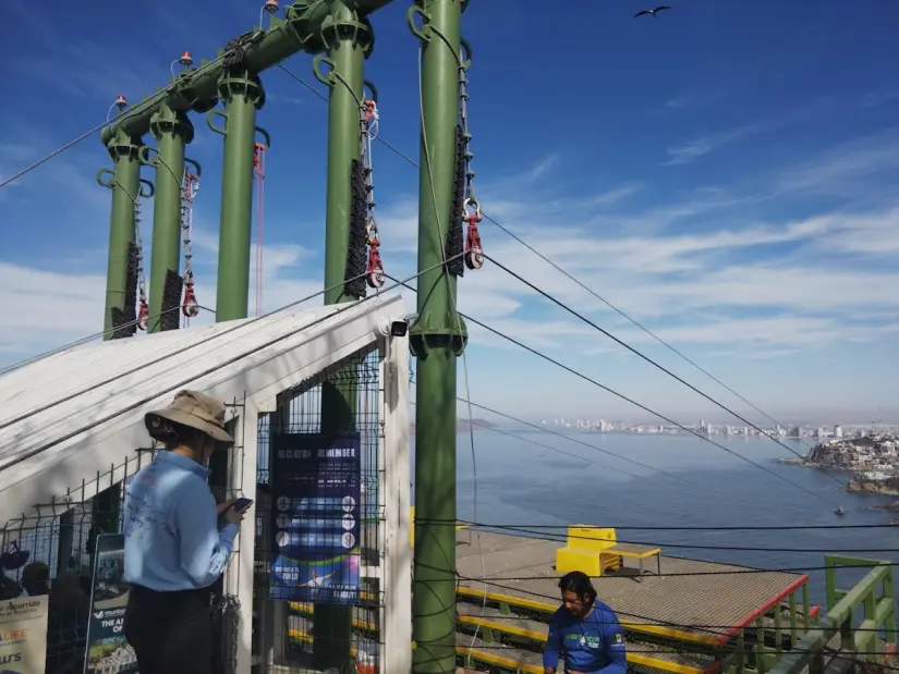 La Farolesa, nueva tirolesa de Mazatlán. Foto: cortesía