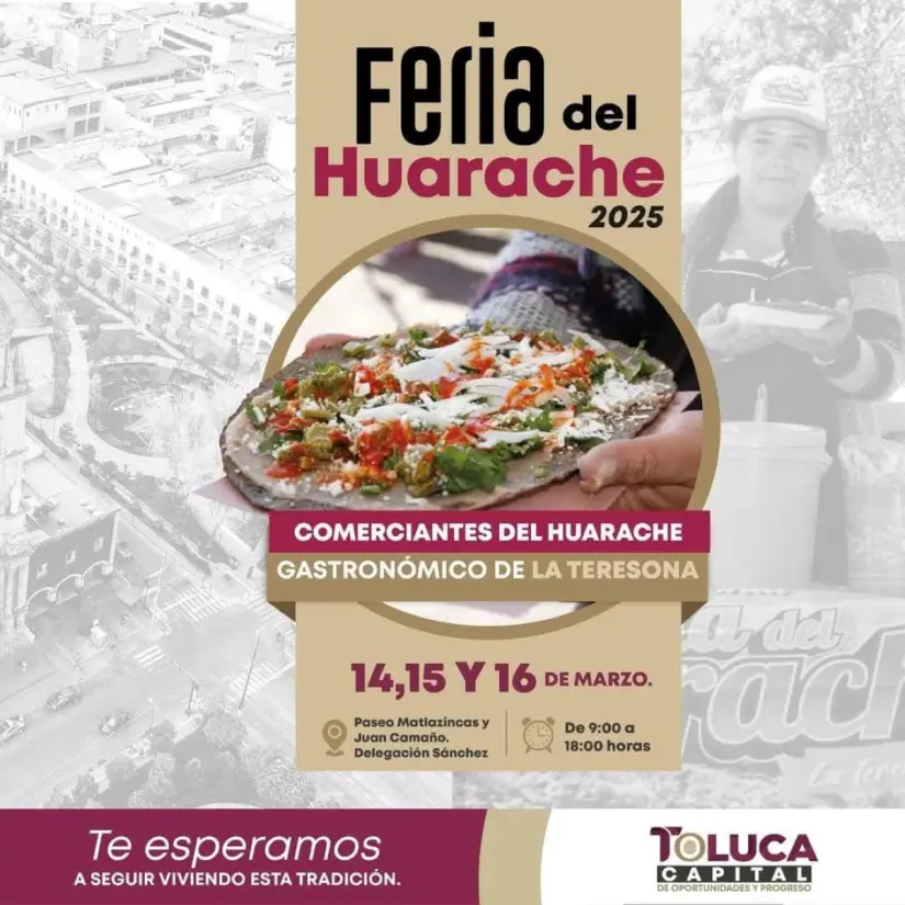 Horarios de la Feria del Huarache en Toluca