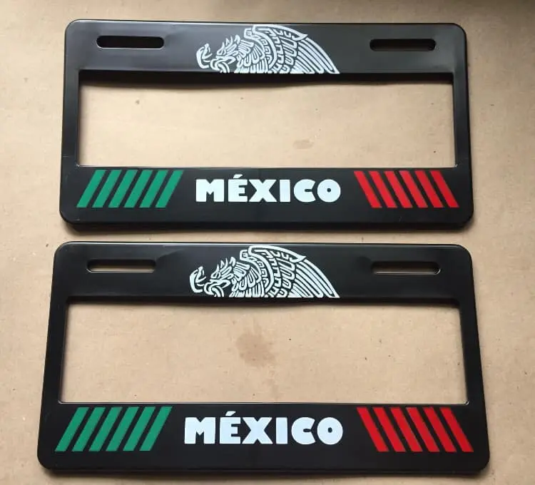 Porta placas que pueden ser admitidos usar. Foto: mercadolibre.com