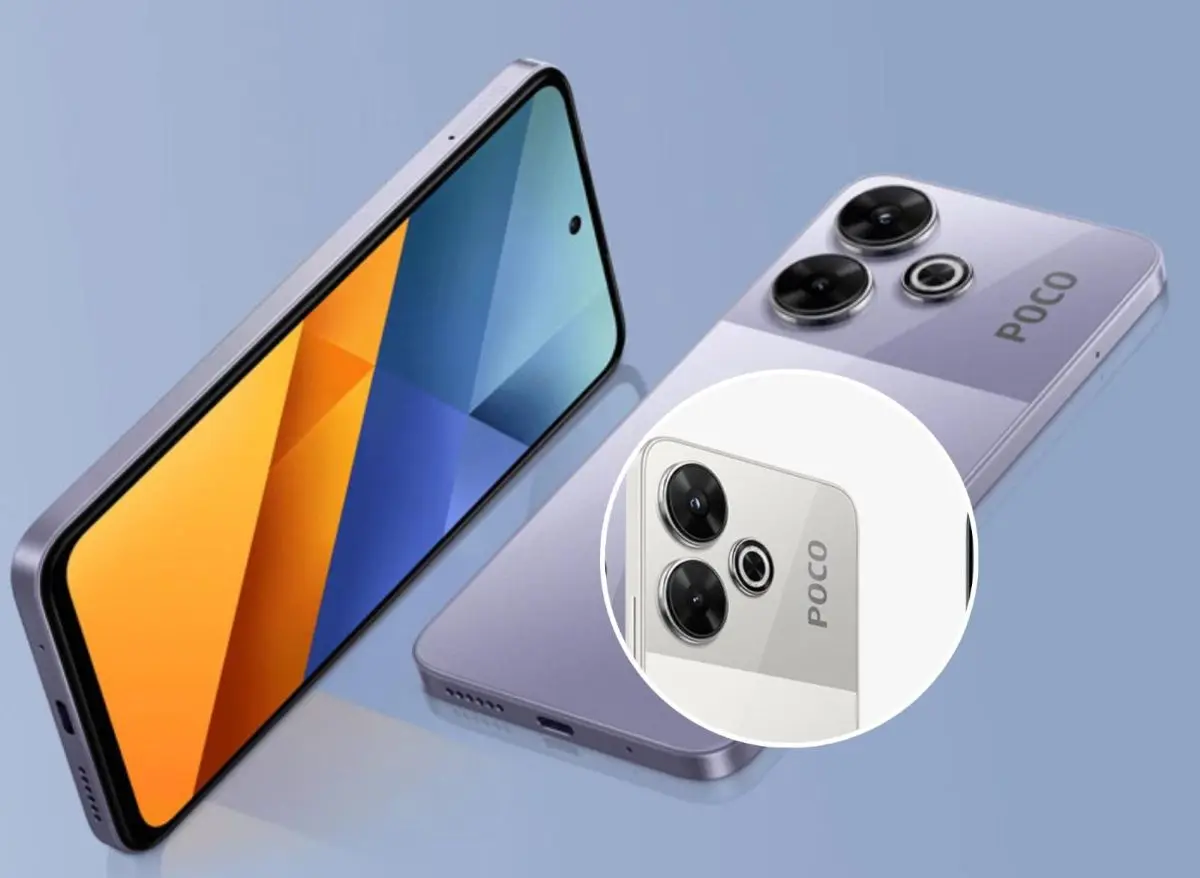 Celular Xiaomi Poco M6 fue lanzado en tres colores. Foto: Cortesía