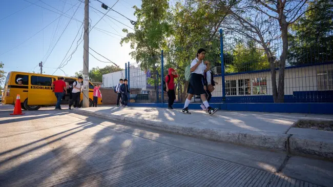 Culiacán avanza con la pavimentación de la calle Agua Fría en la colonia Progreso.