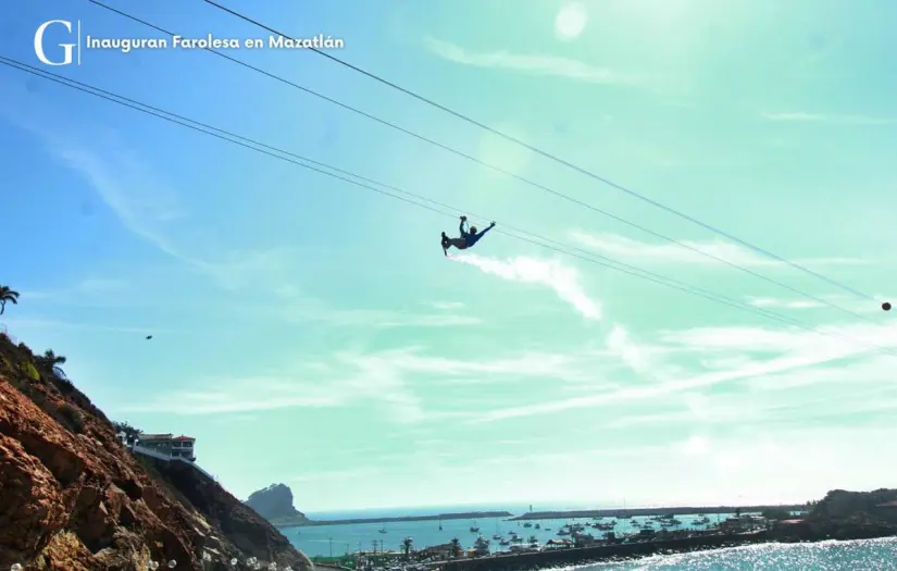 La Farolesa, nueva tirolesa de Mazatlán. Foto: cortesía