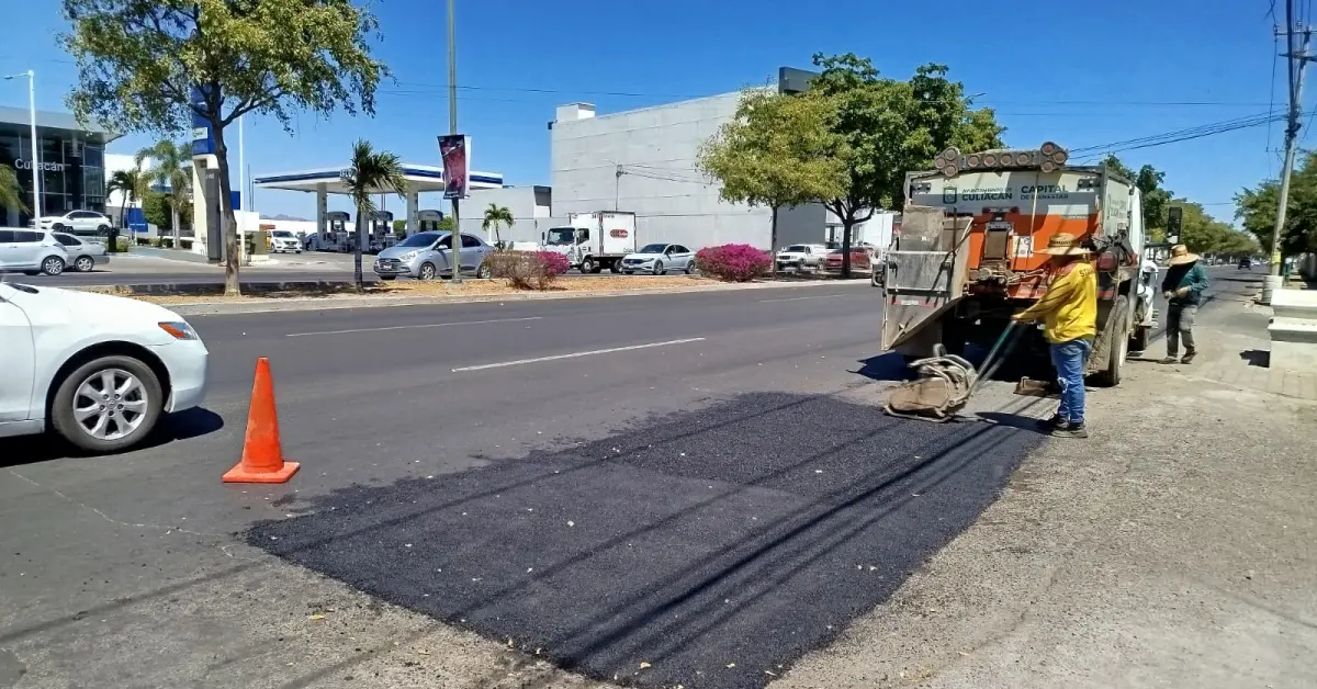 Bacheo y reencarpetado en Culiacán: ¿Cuáles son las calles rehabilitadas?