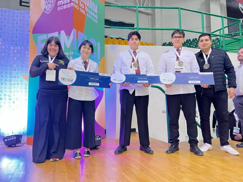 Alumnos de CECyTE Sinaloa ganan primer lugar en la Feria Mexicana de Ciencias e Ingenierías