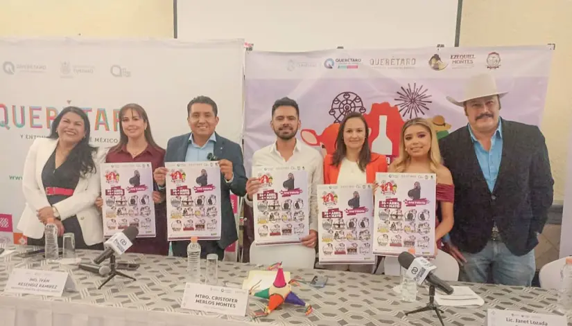 Presentan la Feria del Vino, Carne y el Ixtle de Ezequiel Montes. Foto: Cortesía