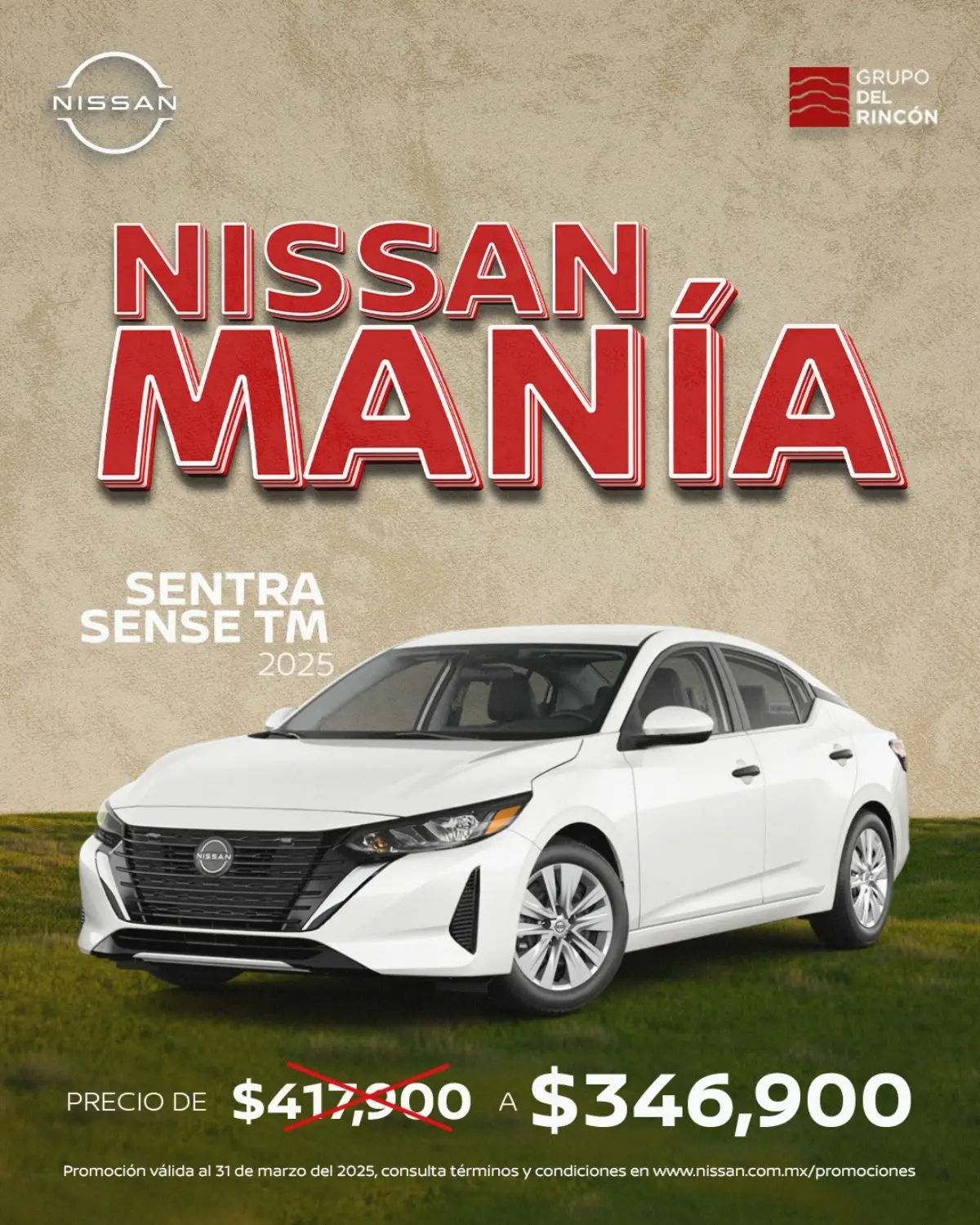 El Sentra es uno de los modelos más icónicos de la marca, y ahora está a precio de remate. Imagen: Nissan