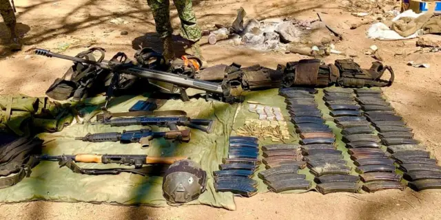 Ejército Mexicano incauta armas de alto poder y explosivos en El Zapote, Mazatlán